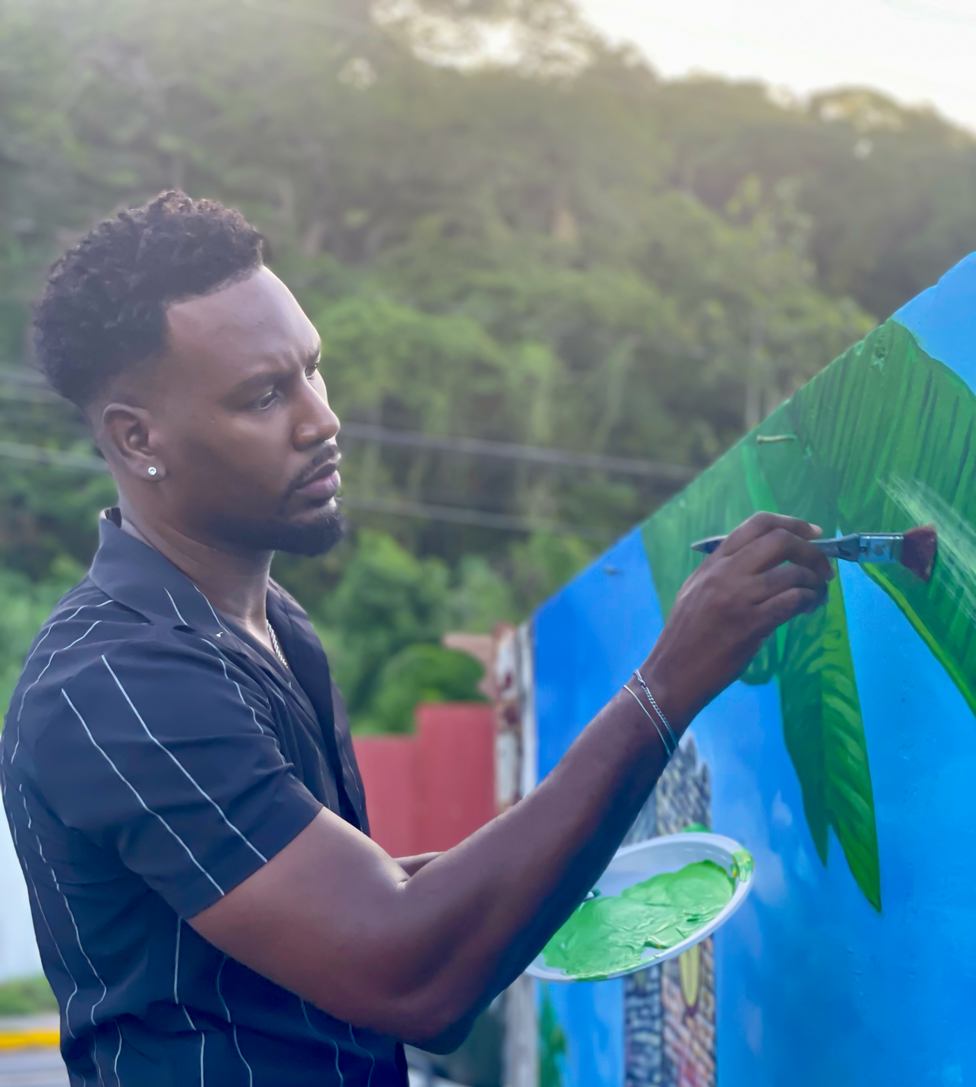 Port Maria Parish Council Wall mural celebrating St Mary's culture and heritage